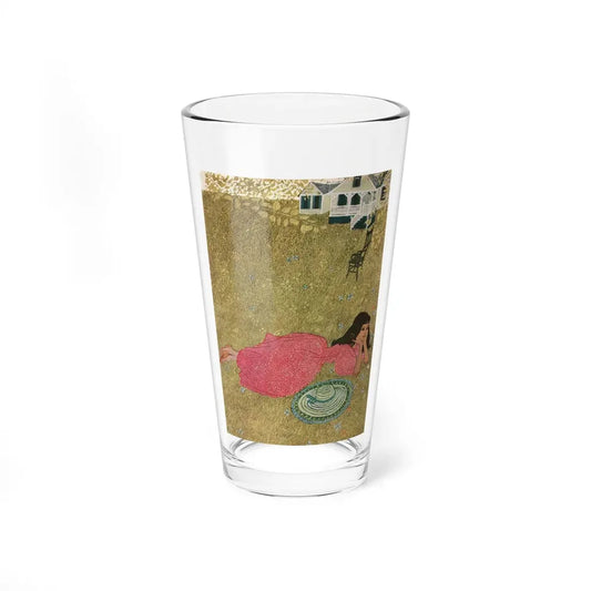 Nancy and Saralee (2), Cosmopolitan, February 1958 (Magazine Illustration) Pint Glass 16oz 16oz - Go Mug Yourself