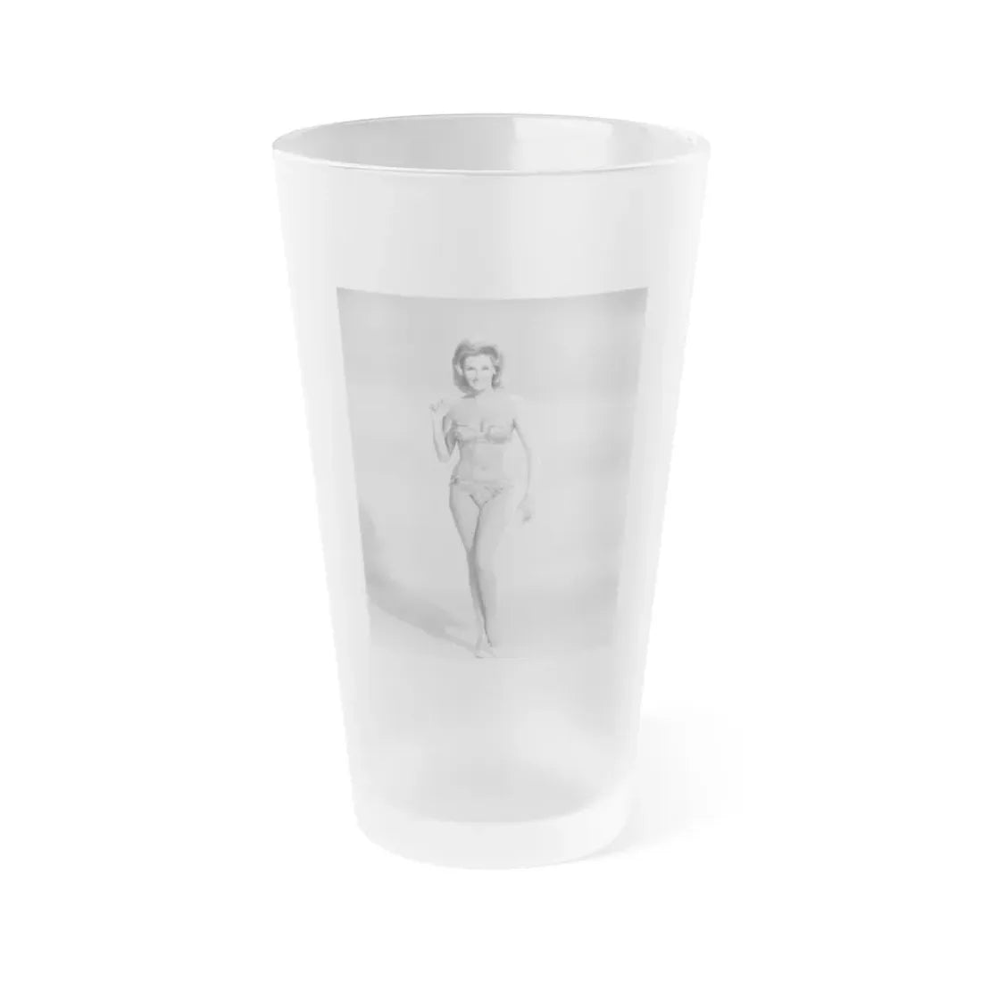 Nancy Kovack #03 (Vintage Female Icon) Frosted Pint Glass 16oz 16oz Frosted - Go Mug Yourself