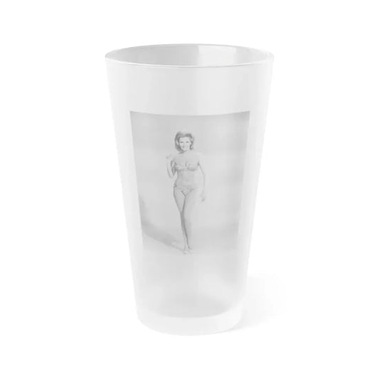 Nancy Kovack #03 (Vintage Female Icon) Frosted Pint Glass 16oz 16oz Frosted - Go Mug Yourself
