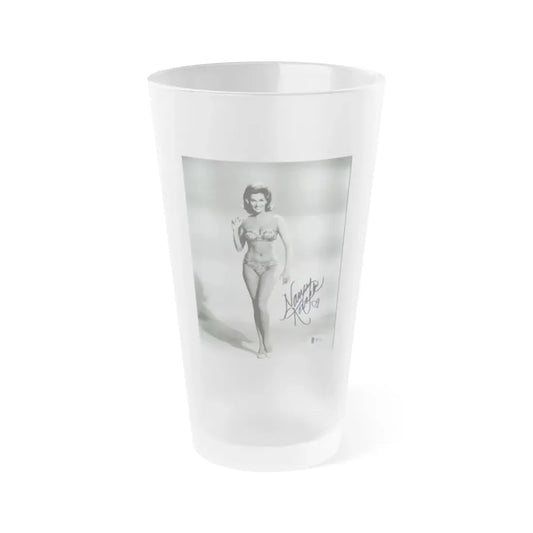 Nancy Kovack #031 (Vintage Female Icon) Frosted Pint Glass 16oz 16oz Frosted - Go Mug Yourself