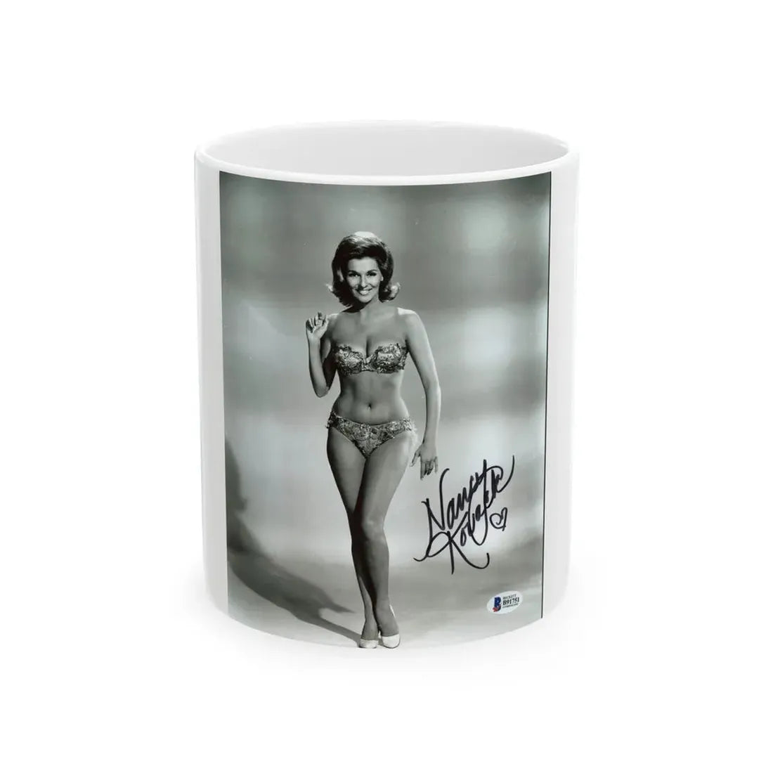 Nancy Kovack #031 (Vintage Female Icon) White Coffee Mug 11oz - Go Mug Yourself