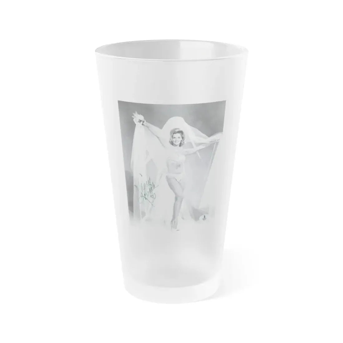 Nancy Kovack #04 (Vintage Female Icon) Frosted Pint Glass 16oz 16oz Frosted - Go Mug Yourself