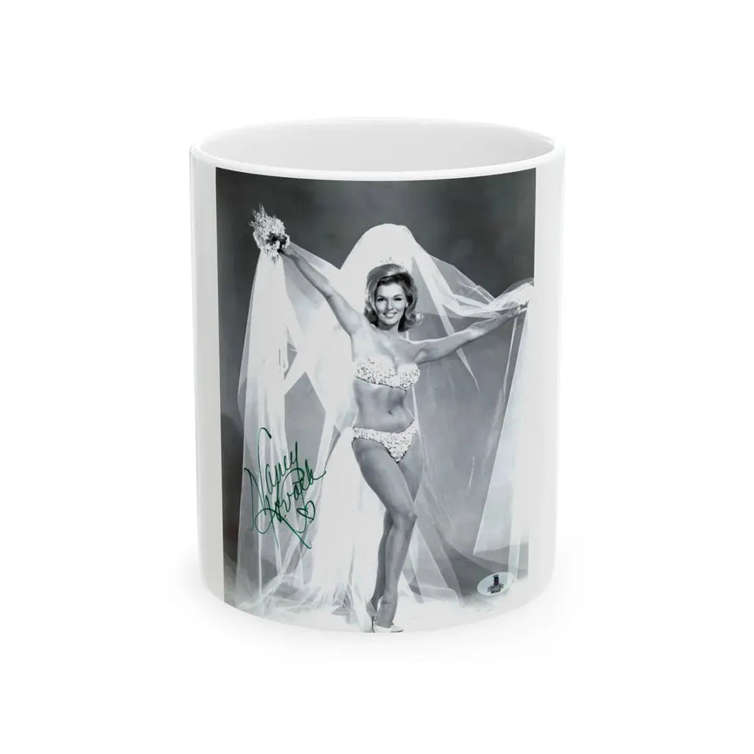 Nancy Kovack #04 (Vintage Female Icon) White Coffee Mug 11oz - Go Mug Yourself