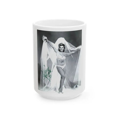 Nancy Kovack #04 (Vintage Female Icon) White Coffee Mug 15oz - Go Mug Yourself