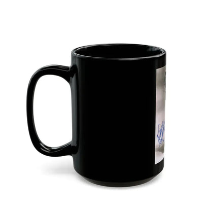 Nancy Kovack #051 (Vintage Female Icon) Black Coffee Mug - Go Mug Yourself