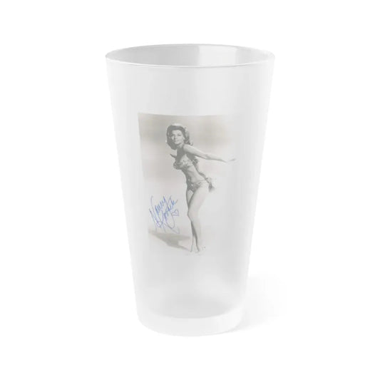 Nancy Kovack #051 (Vintage Female Icon) Frosted Pint Glass 16oz 16oz Frosted - Go Mug Yourself