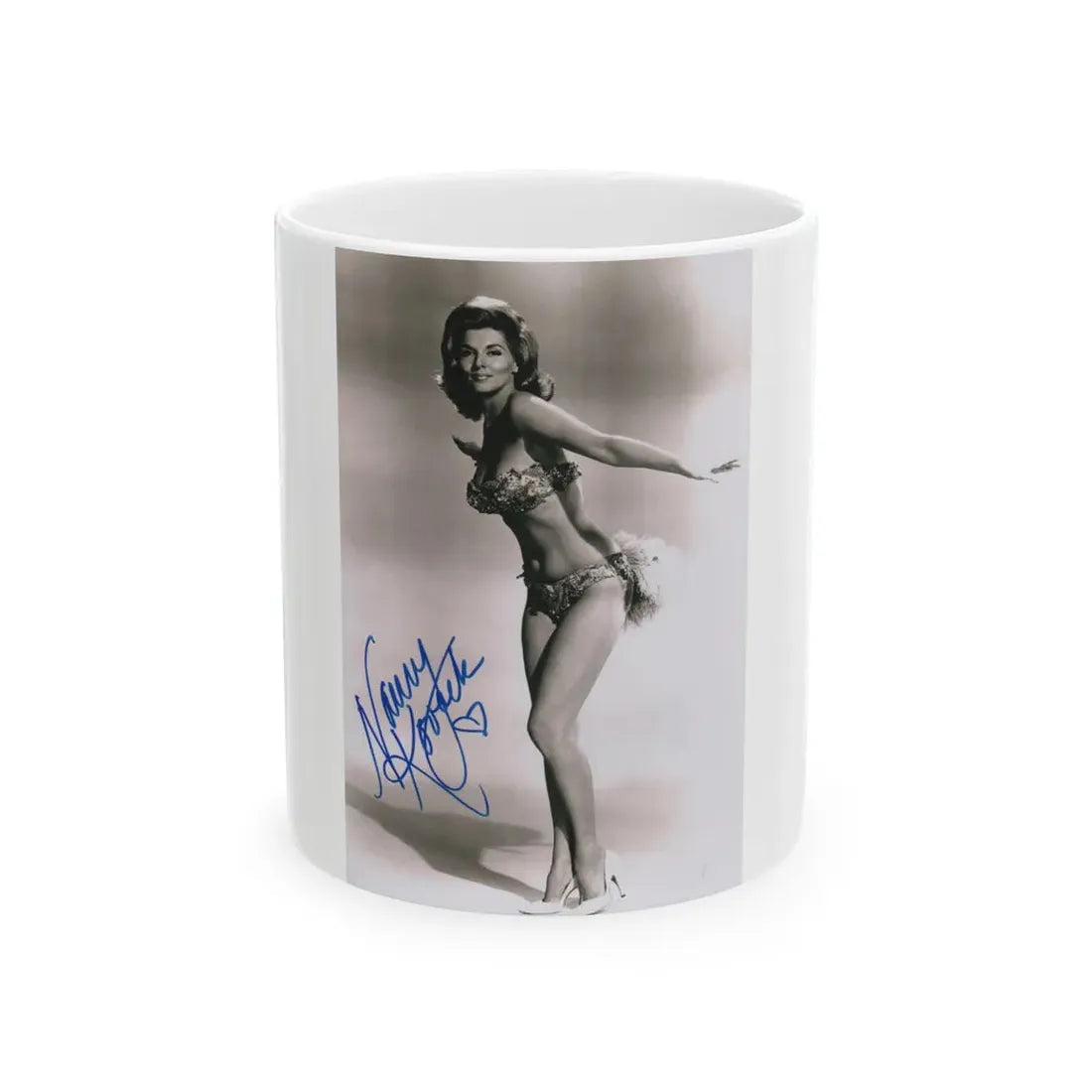 Nancy Kovack #051 (Vintage Female Icon) White Coffee Mug 11oz - Go Mug Yourself