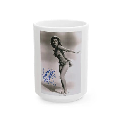 Nancy Kovack #051 (Vintage Female Icon) White Coffee Mug 15oz - Go Mug Yourself