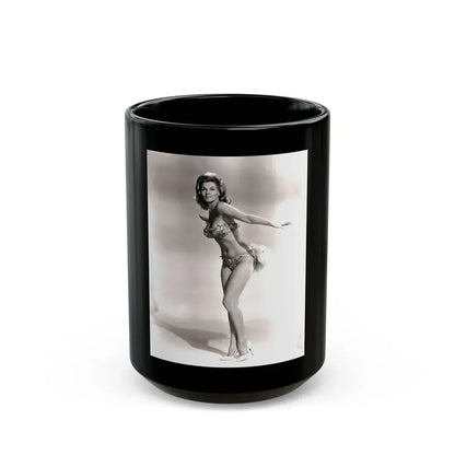 Nancy Kovack #052 (Vintage Female Icon) Black Coffee Mug 15oz - Go Mug Yourself