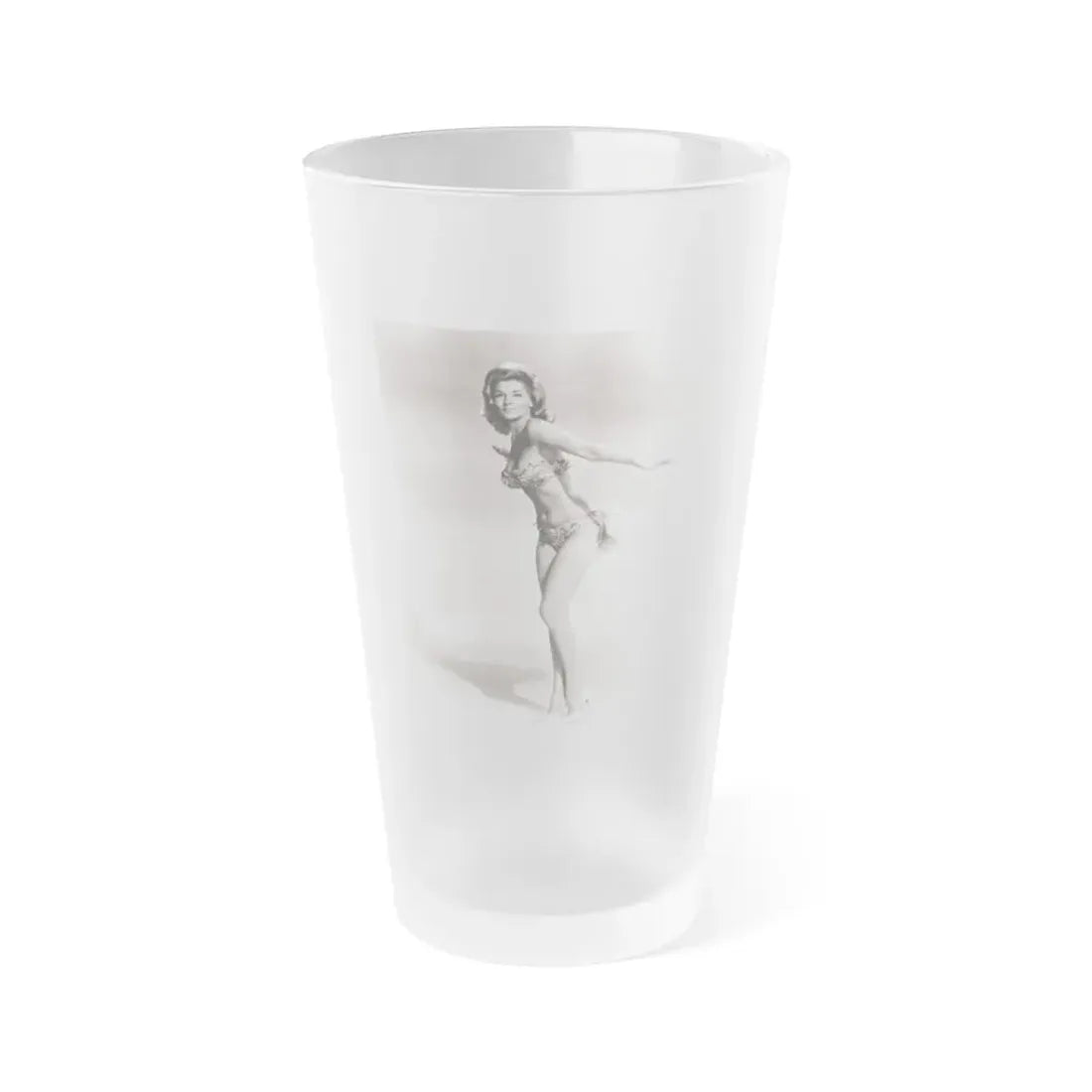 Nancy Kovack #052 (Vintage Female Icon) Frosted Pint Glass 16oz 16oz Frosted - Go Mug Yourself