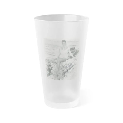 Nancy Kovack #11 (Vintage Female Icon) Frosted Pint Glass 16oz 16oz Frosted - Go Mug Yourself