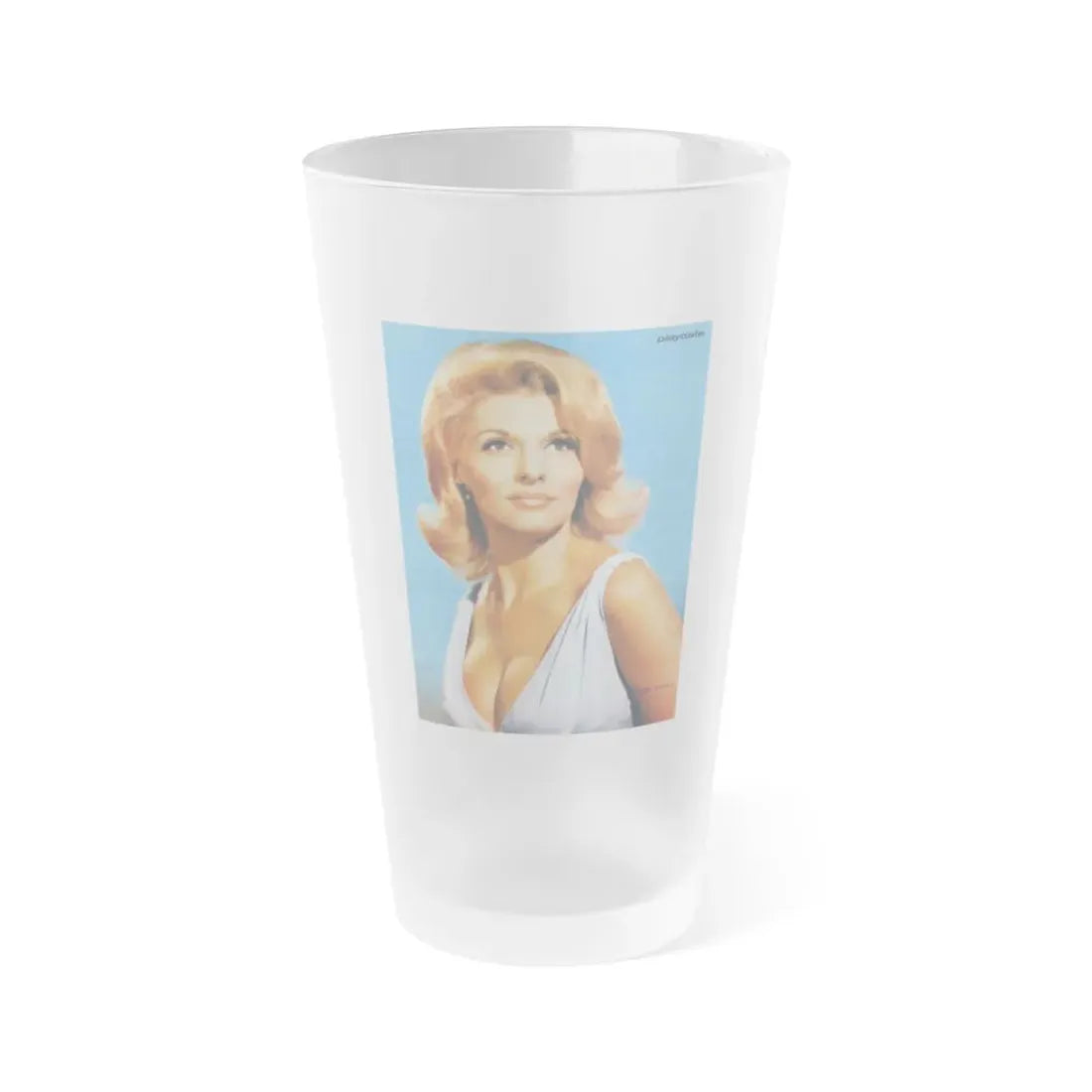Nancy Kovack #20 (Vintage Female Icon) Frosted Pint Glass 16oz 16oz Frosted - Go Mug Yourself