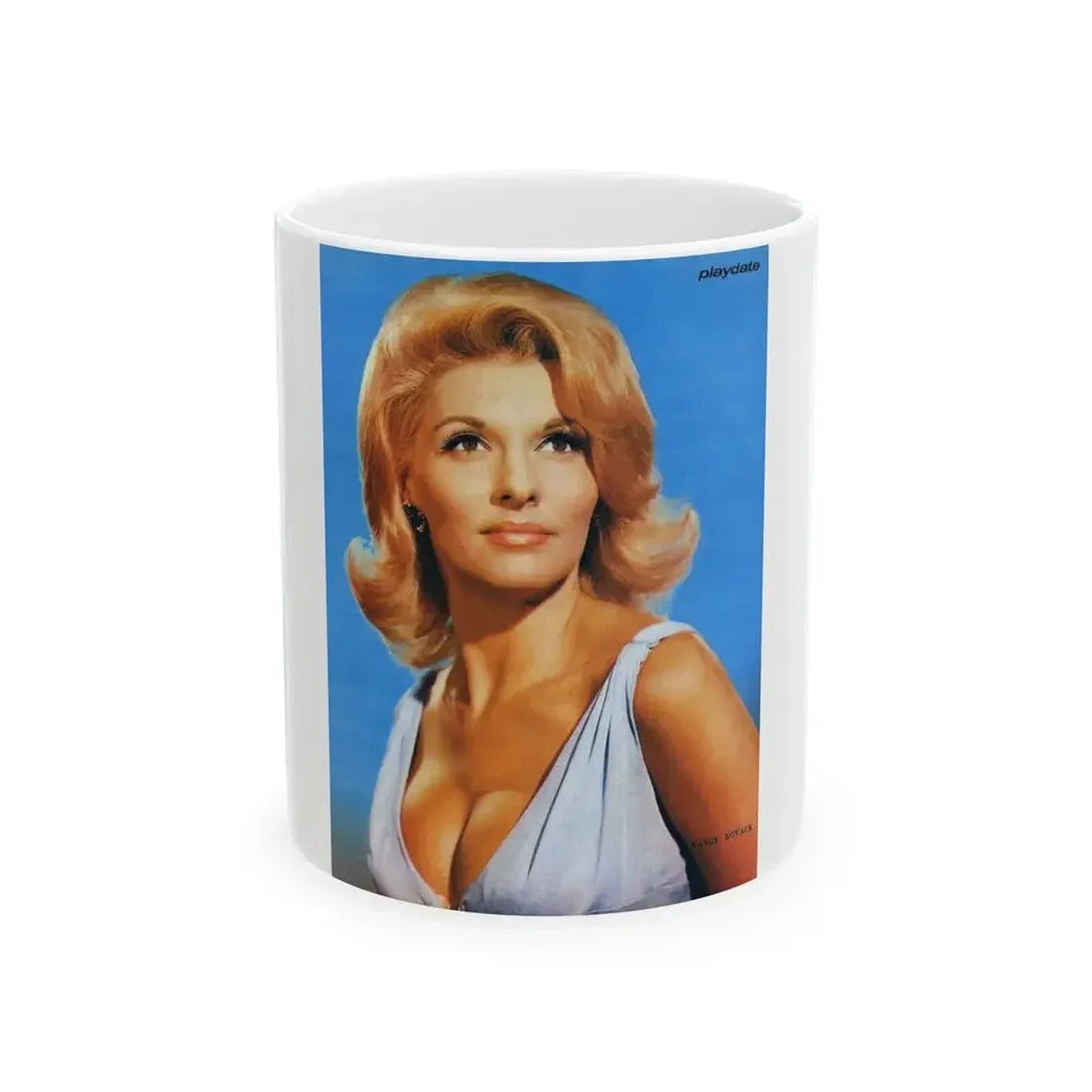 Nancy Kovack #20 (Vintage Female Icon) White Coffee Mug 11oz - Go Mug Yourself