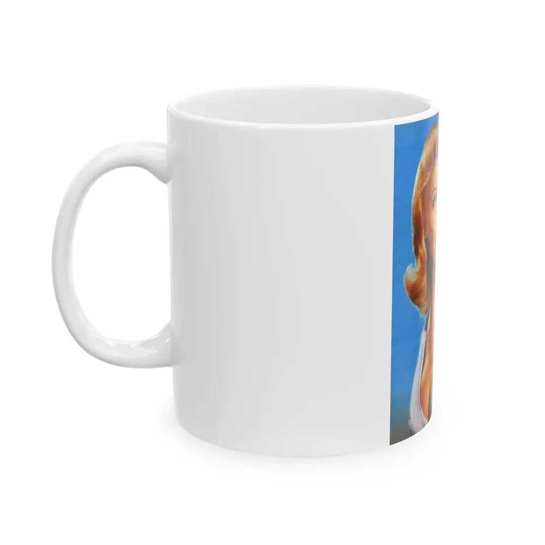 Nancy Kovack #20 (Vintage Female Icon) White Coffee Mug - Go Mug Yourself