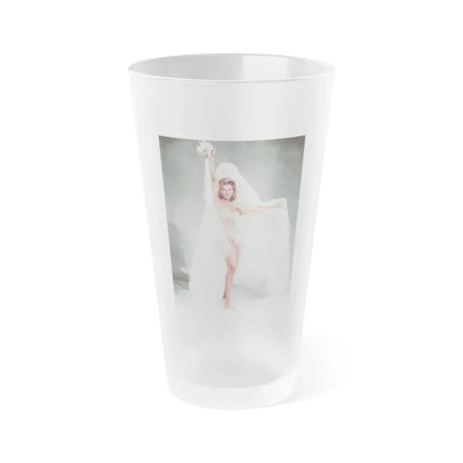 Nancy Kovack #22 (Vintage Female Icon) Frosted Pint Glass 16oz 16oz Frosted - Go Mug Yourself
