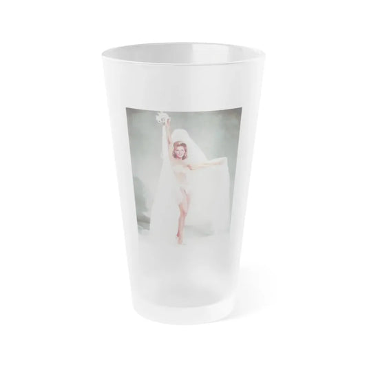 Nancy Kovack #22 (Vintage Female Icon) Frosted Pint Glass 16oz 16oz Frosted - Go Mug Yourself