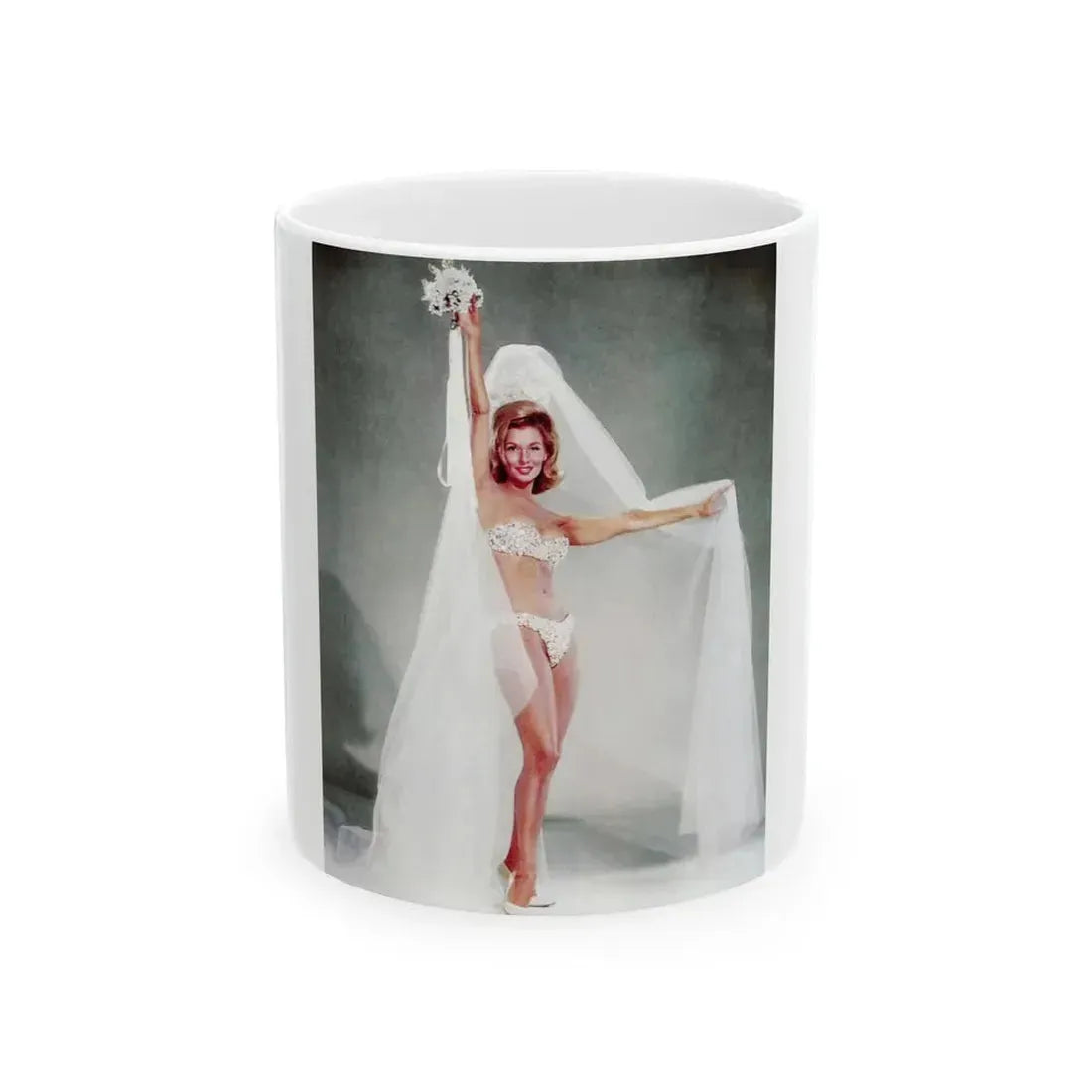 Nancy Kovack #22 (Vintage Female Icon) White Coffee Mug 11oz - Go Mug Yourself