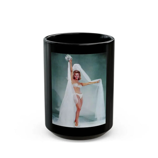 Nancy Kovack #221 (Vintage Female Icon) Black Coffee Mug 15oz - Go Mug Yourself
