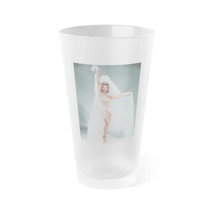 Nancy Kovack #221 (Vintage Female Icon) Frosted Pint Glass 16oz 16oz Frosted - Go Mug Yourself