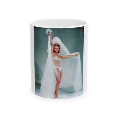 Nancy Kovack #221 (Vintage Female Icon) White Coffee Mug-11oz-Go Mug Yourself