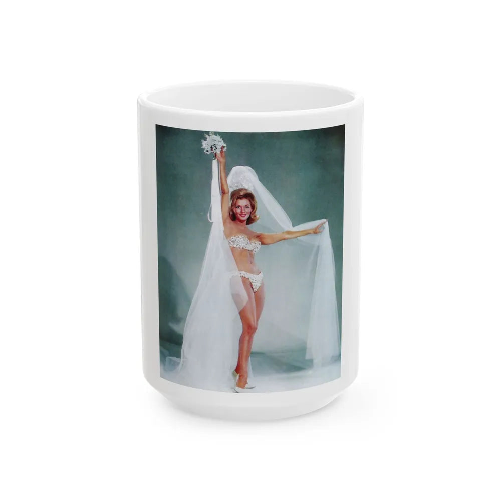 Nancy Kovack #221 (Vintage Female Icon) White Coffee Mug-15oz-Go Mug Yourself