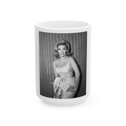 Nancy Kovack #321 (Vintage Female Icon) White Coffee Mug 15oz - Go Mug Yourself
