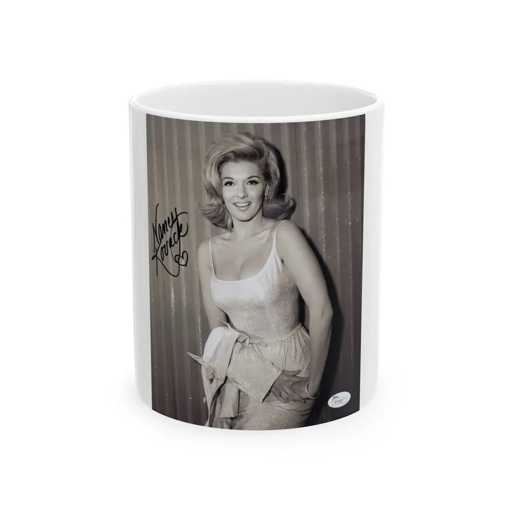 Nancy Kovack #322 (Vintage Female Icon) White Coffee Mug-11oz-Go Mug Yourself