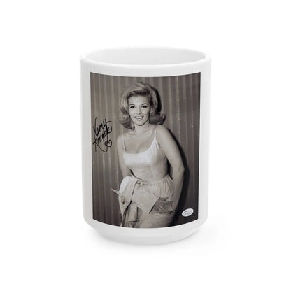 Nancy Kovack #322 (Vintage Female Icon) White Coffee Mug-15oz-Go Mug Yourself