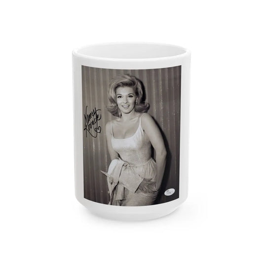 Nancy Kovack #322 (Vintage Female Icon) White Coffee Mug-15oz-Go Mug Yourself