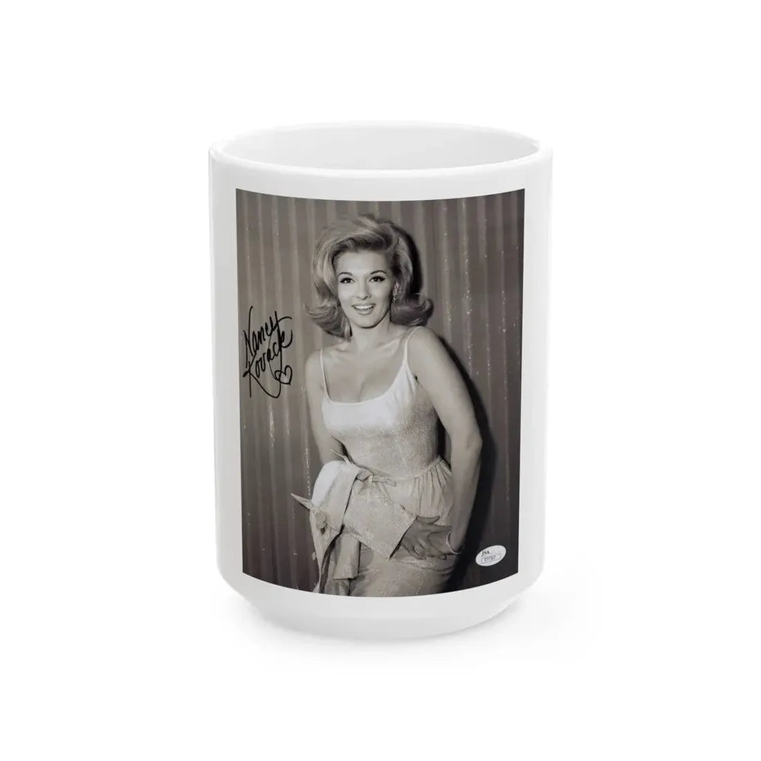 Nancy Kovack #322 (Vintage Female Icon) White Coffee Mug 15oz - Go Mug Yourself