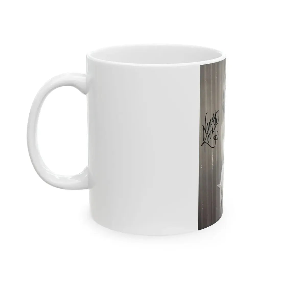 Nancy Kovack #322 (Vintage Female Icon) White Coffee Mug - Go Mug Yourself