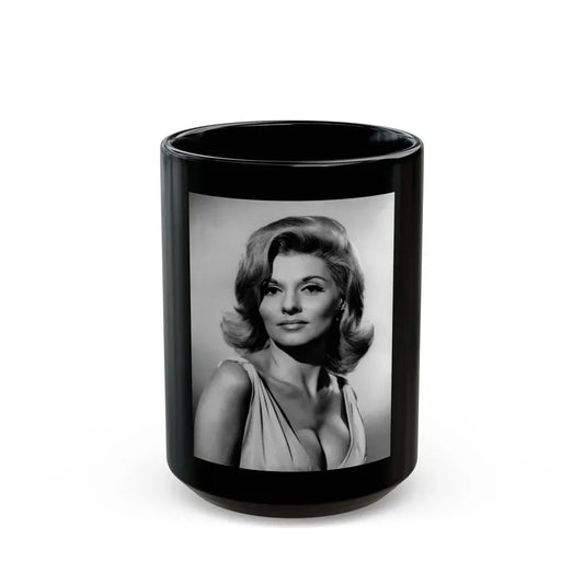 Nancy Kovack #39 (Vintage Female Icon) Black Coffee Mug 15oz - Go Mug Yourself