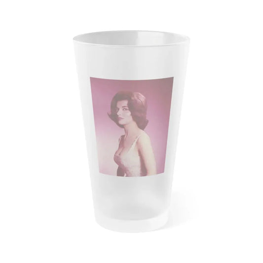 Nancy Kovack #43 (Vintage Female Icon) Frosted Pint Glass 16oz 16oz Frosted - Go Mug Yourself