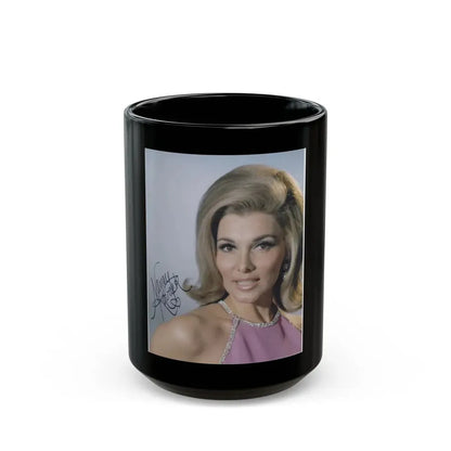 Nancy Kovack #51 (Vintage Female Icon) Black Coffee Mug 15oz - Go Mug Yourself