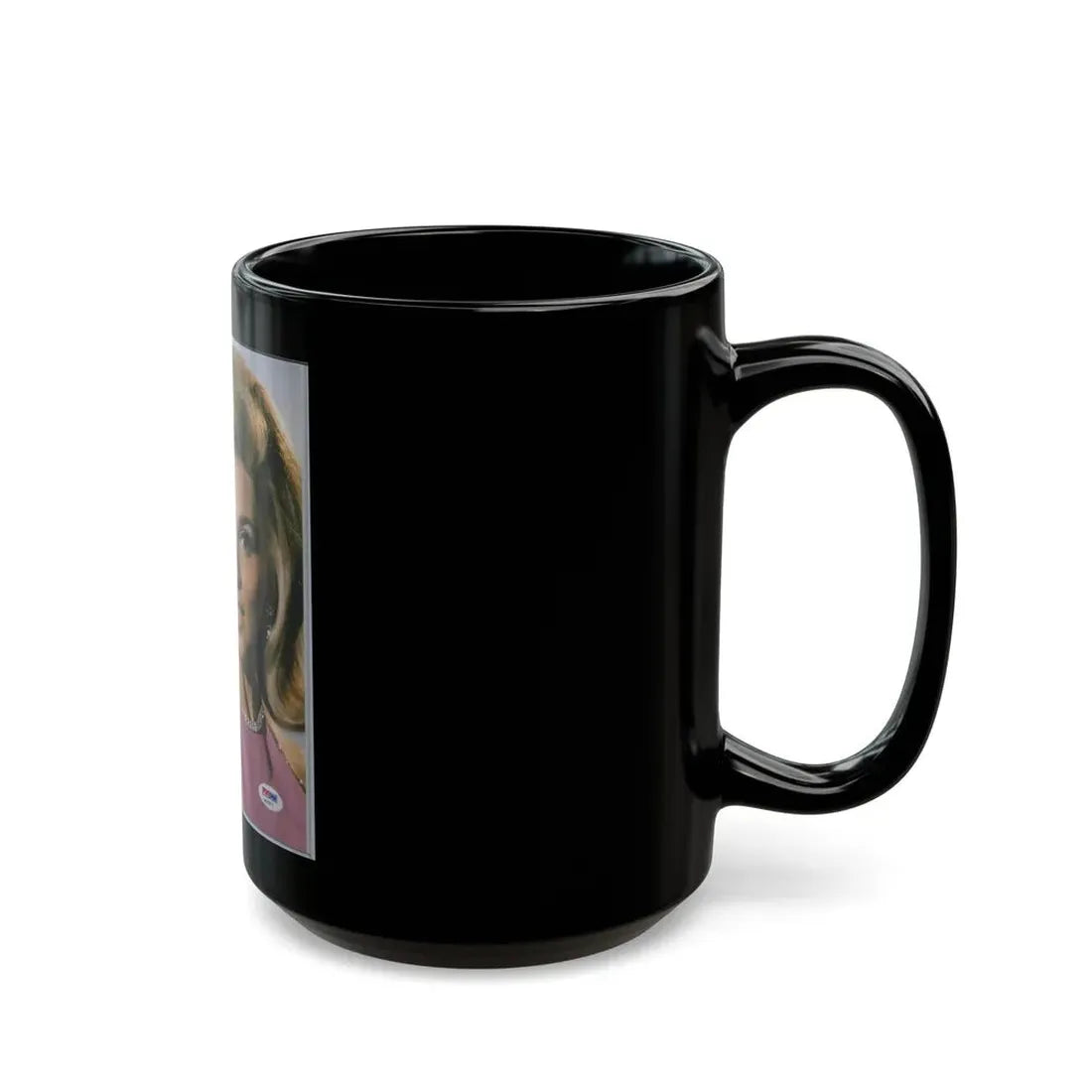 Nancy Kovack #511 (Vintage Female Icon) Black Coffee Mug - Go Mug Yourself
