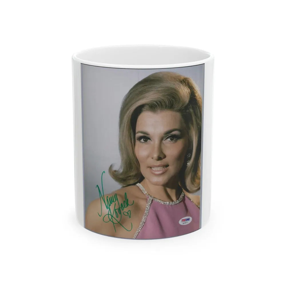 Nancy Kovack #511 (Vintage Female Icon) White Coffee Mug-11oz-Go Mug Yourself