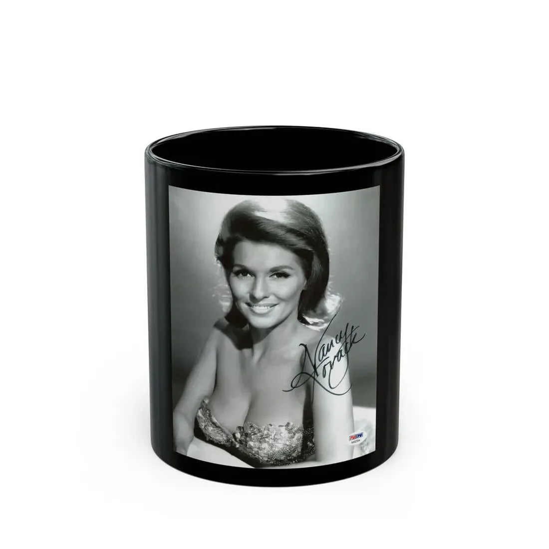 Nancy Kovack #52 (Vintage Female Icon) Black Coffee Mug 11oz - Go Mug Yourself