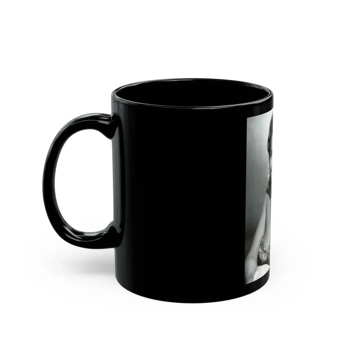 Nancy Kovack #52 (Vintage Female Icon) Black Coffee Mug - Go Mug Yourself