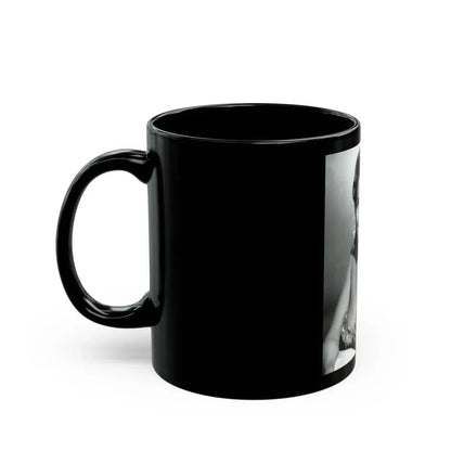 Nancy Kovack #52 (Vintage Female Icon) Black Coffee Mug - Go Mug Yourself