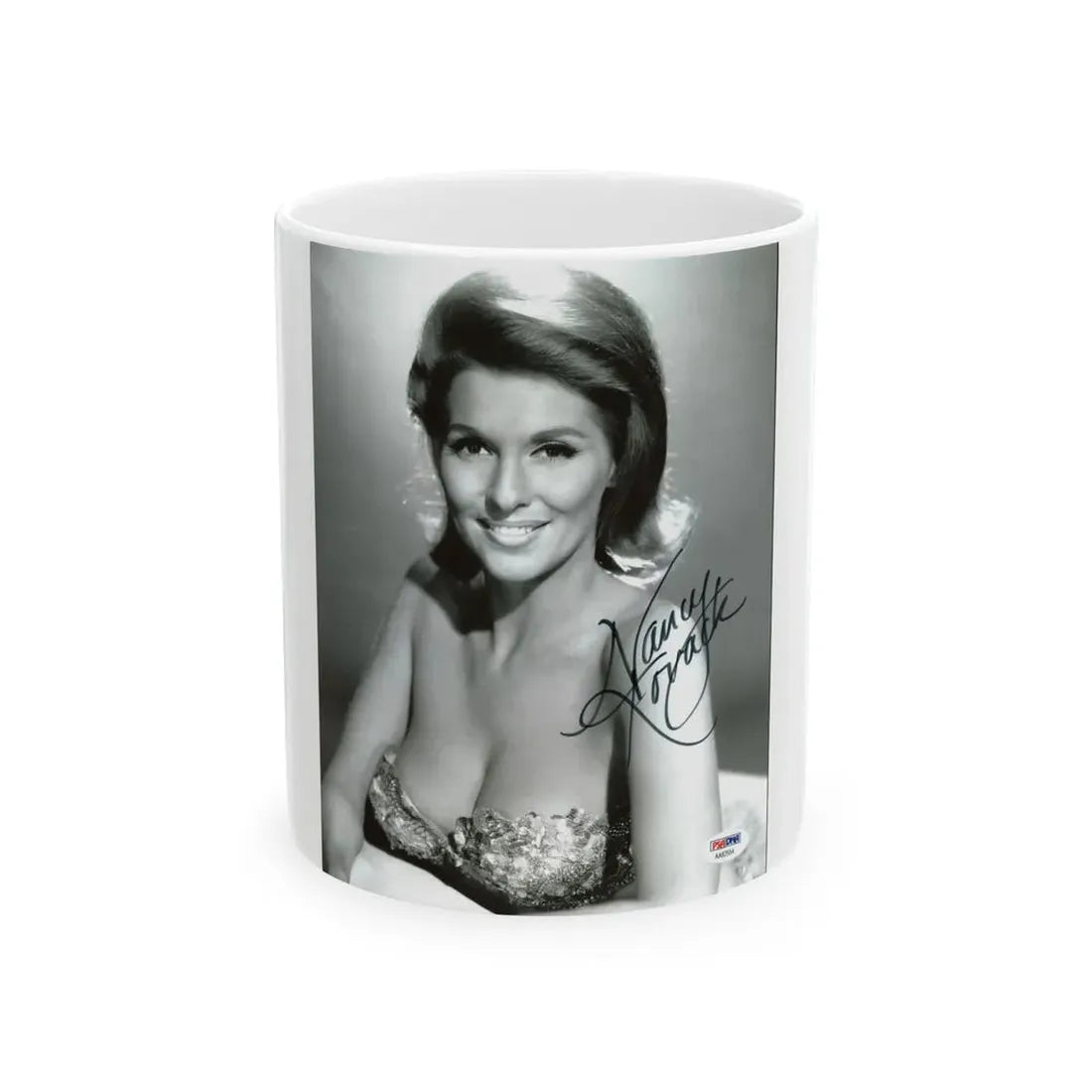 Nancy Kovack #52 (Vintage Female Icon) White Coffee Mug 11oz - Go Mug Yourself