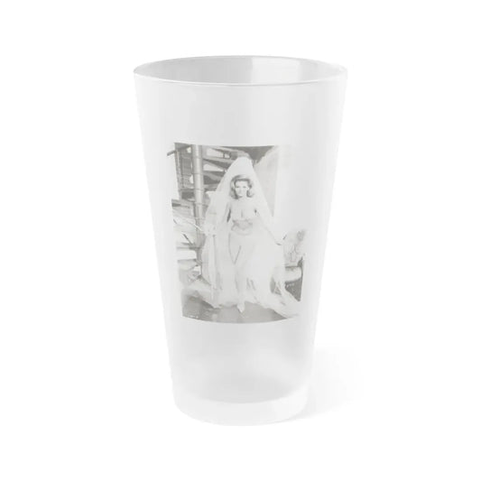 Nancy Kovack #56 (Vintage Female Icon) Frosted Pint Glass 16oz 16oz Frosted - Go Mug Yourself