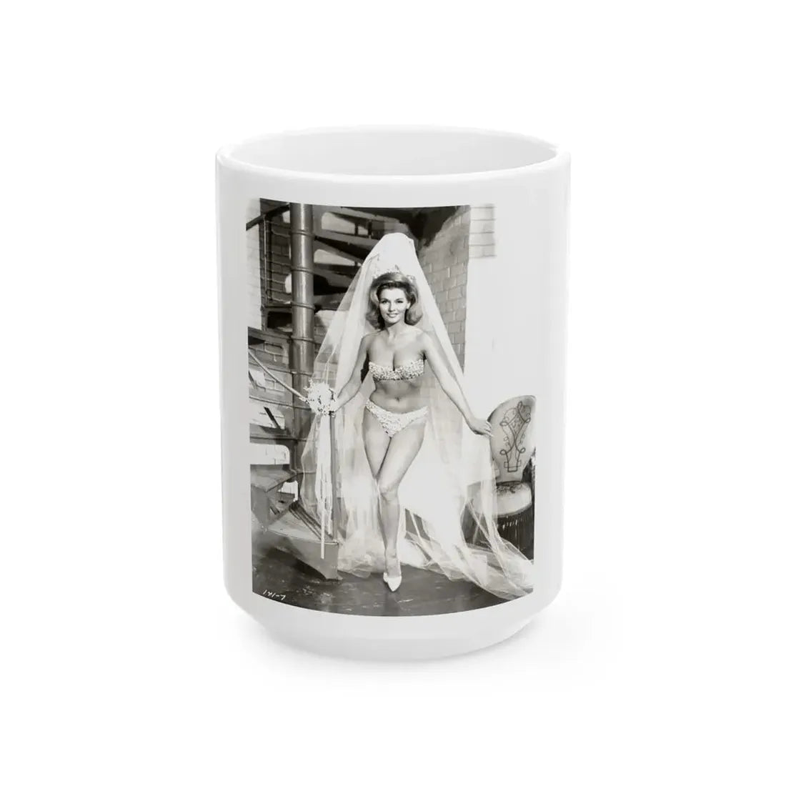 Nancy Kovack #56 (Vintage Female Icon) White Coffee Mug 15oz - Go Mug Yourself