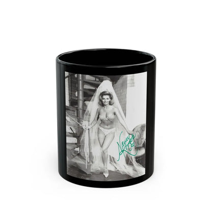 Nancy Kovack #562 (Vintage Female Icon) Black Coffee Mug-11oz-Go Mug Yourself