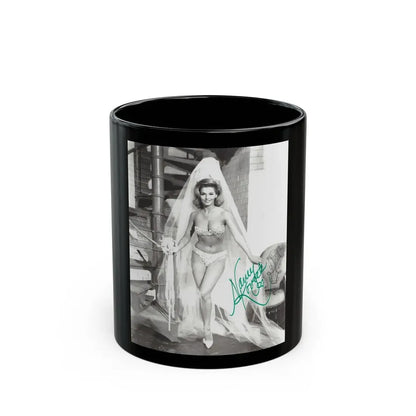 Nancy Kovack #562 (Vintage Female Icon) Black Coffee Mug 11oz - Go Mug Yourself