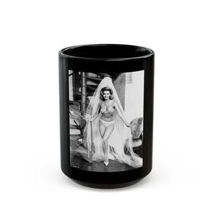 Nancy Kovack #564 (Vintage Female Icon) Black Coffee Mug 15oz - Go Mug Yourself