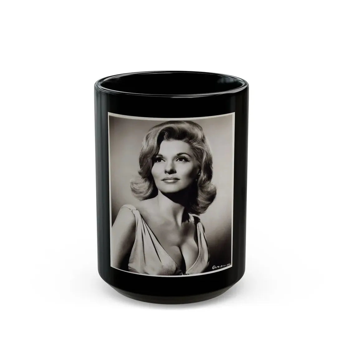 Nancy Kovack #59 (Vintage Female Icon) Black Coffee Mug 15oz - Go Mug Yourself