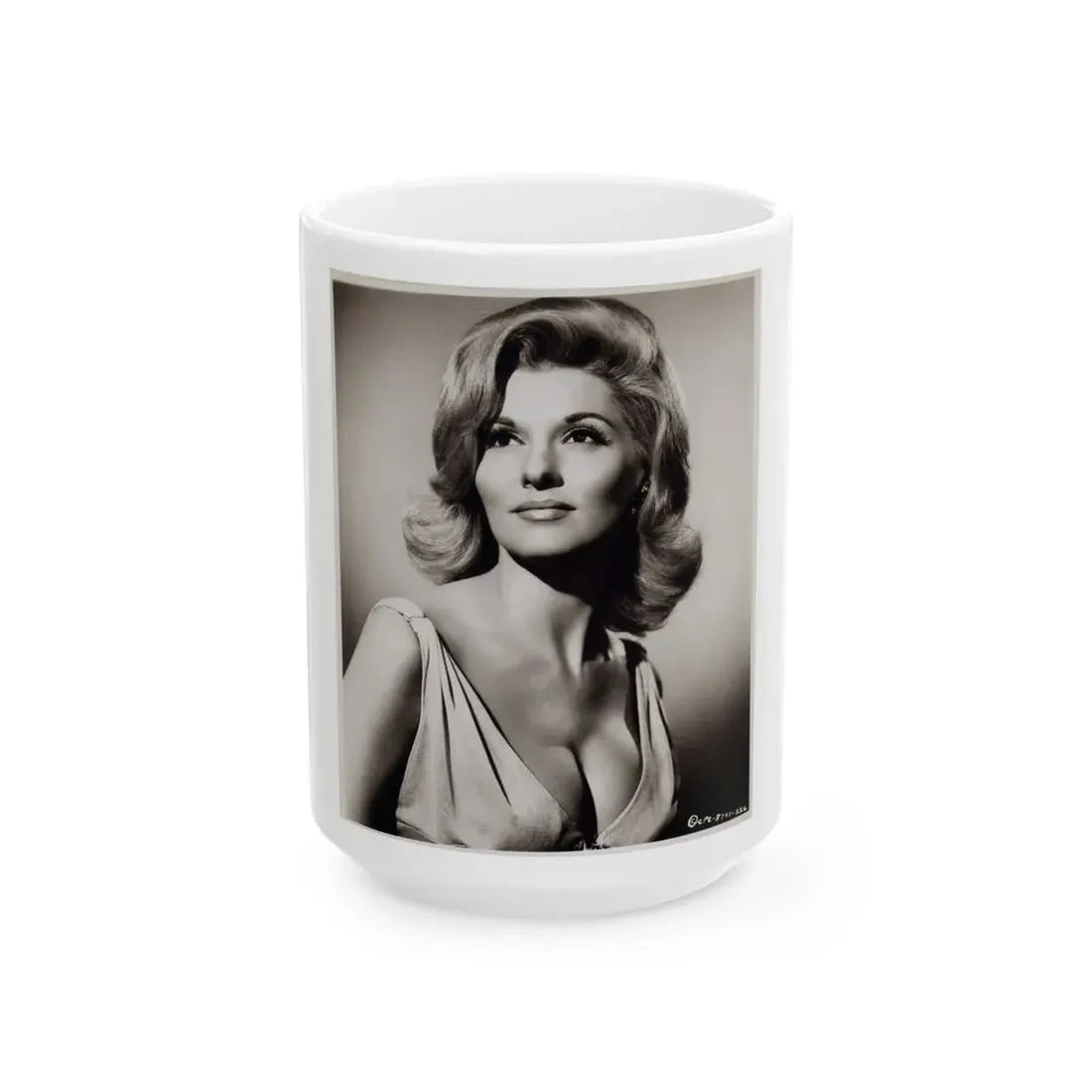 Nancy Kovack #59 (Vintage Female Icon) White Coffee Mug 15oz - Go Mug Yourself