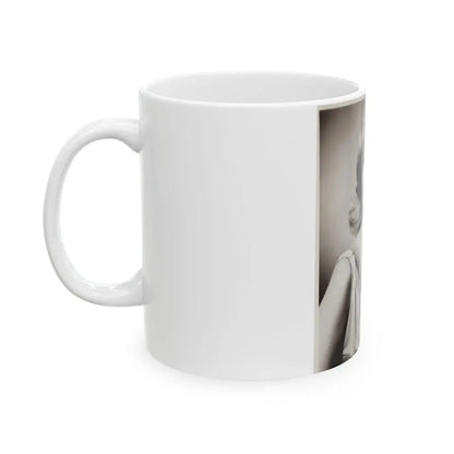 Nancy Kovack #59 (Vintage Female Icon) White Coffee Mug - Go Mug Yourself