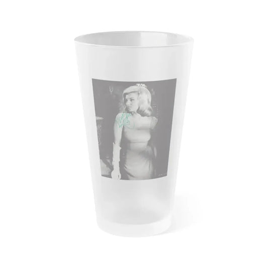 Nancy Kovack #611 (Vintage Female Icon) Frosted Pint Glass 16oz 16oz Frosted - Go Mug Yourself