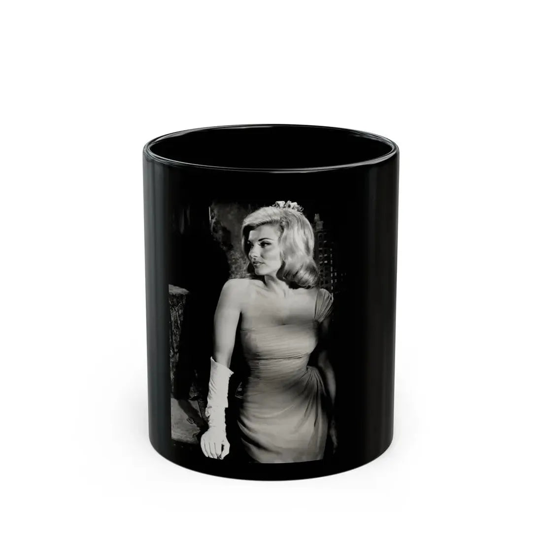 Nancy Kovack #612 (Vintage Female Icon) Black Coffee Mug 11oz - Go Mug Yourself